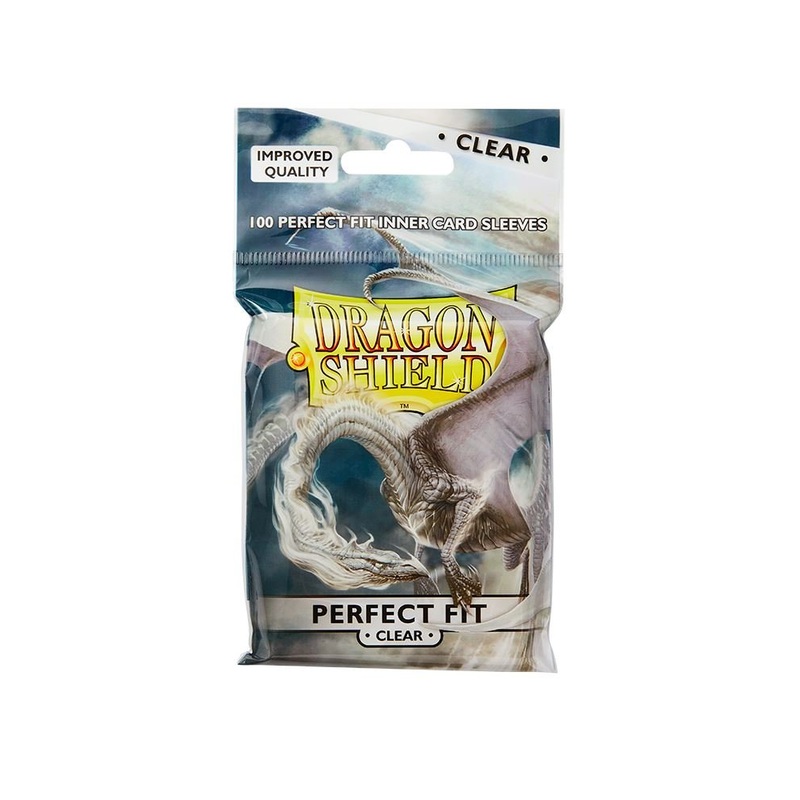 Dragon Shield Standard Size Top Loading Perfect Fit Inner Card Sleeves 100 Count Clear