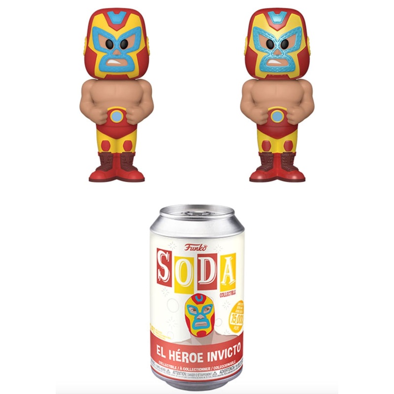 Funko Vinyl Soda Marvel Luchadores Iron Man w/ Possible Chase