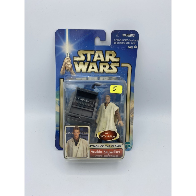 Hasbro Star Wars Attack of the Clones Anakin Skywalker Outland Peasant Disguise Figure