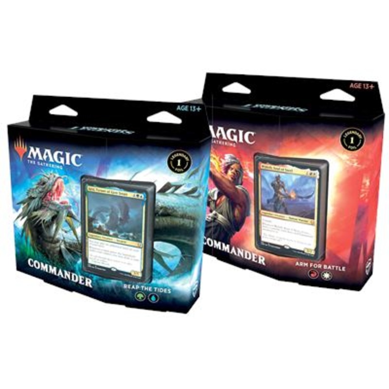 Magic the Gathering: Commander Legends Commander Deck Reap the Tides + Arm for Battle (Set of Two Decks)