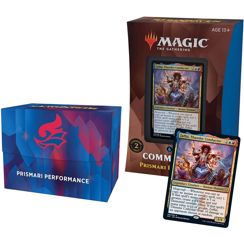 Magic the Gathering: MTG Strixhaven Commander 2021 Deck – Prismari Performance (Blue-Red)