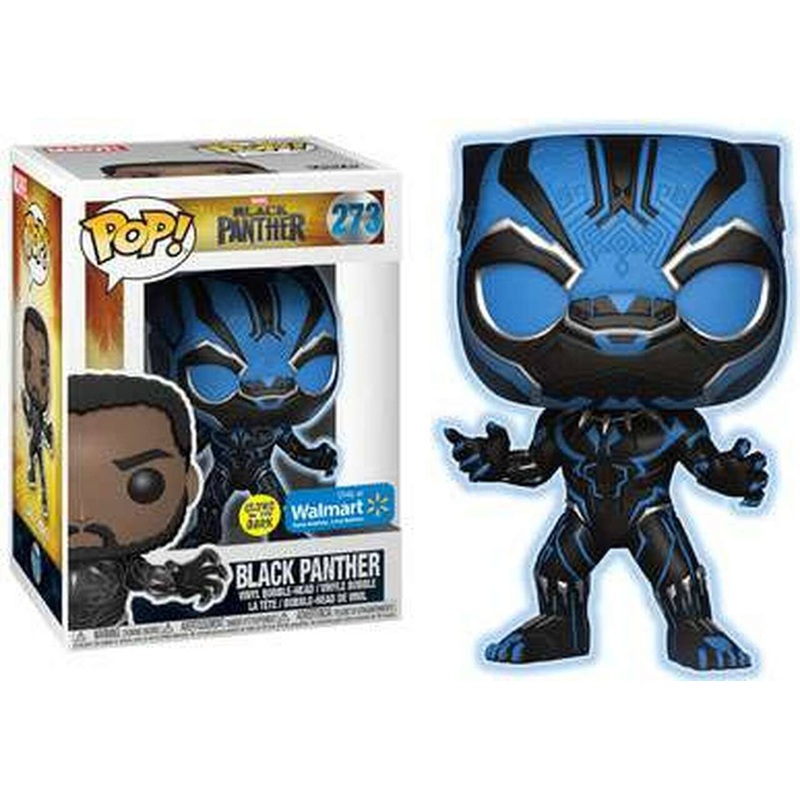 Marvel Black Panther Exclusive (blue glow) Funko Pop! #273