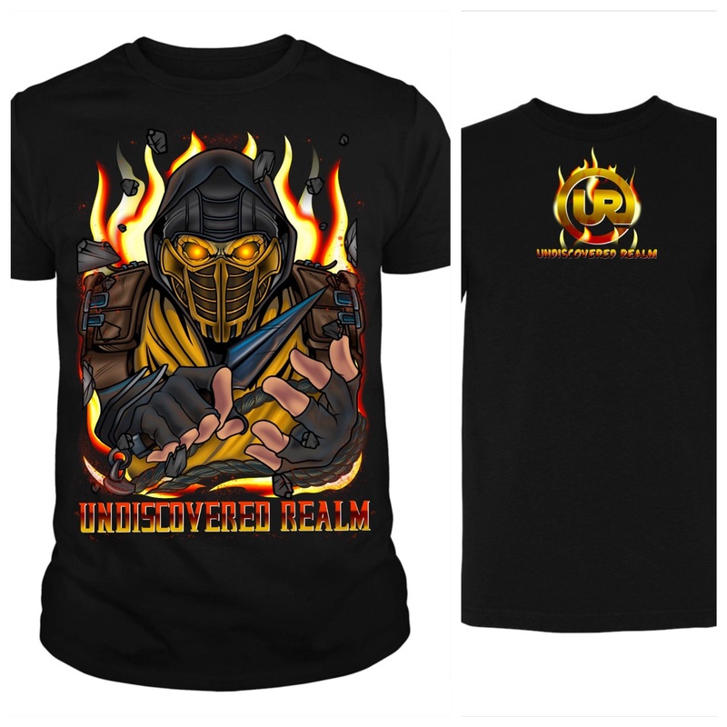 Mortal Kombat Scorpion Inspired Fire Ninja Limited Edition  Shirt