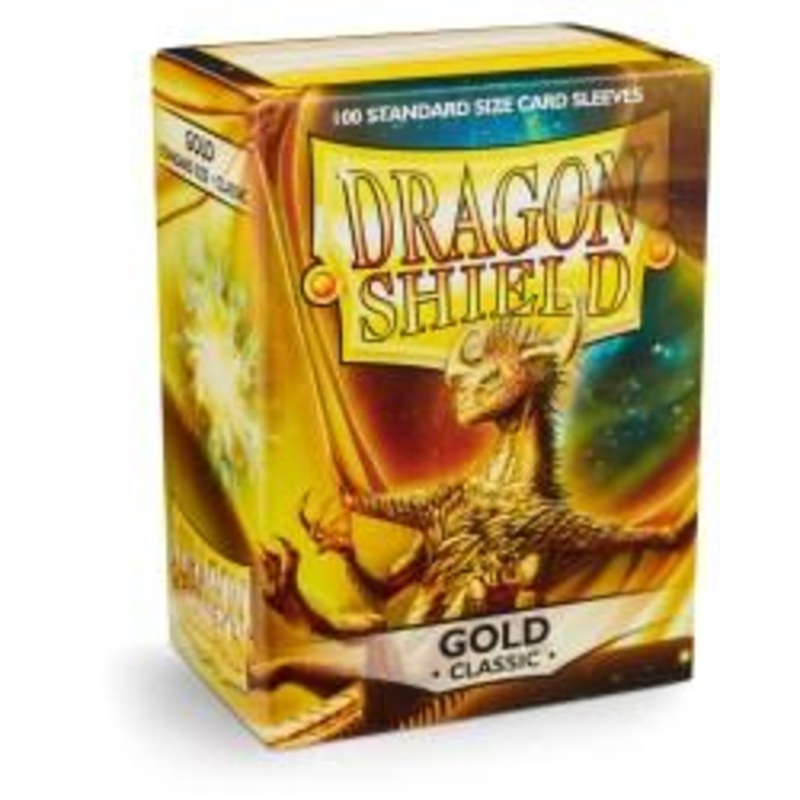 Dragon Shield Standard Size Card Sleeves 100 Count Classic Gold
