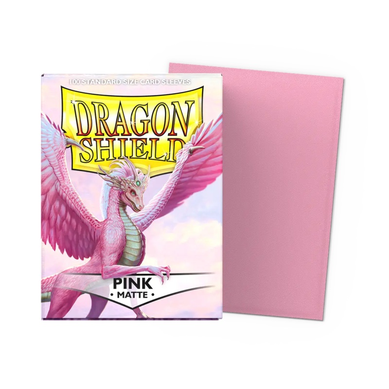 Dragon Shield Standard Size Card Sleeves 100 Count Matte Pink