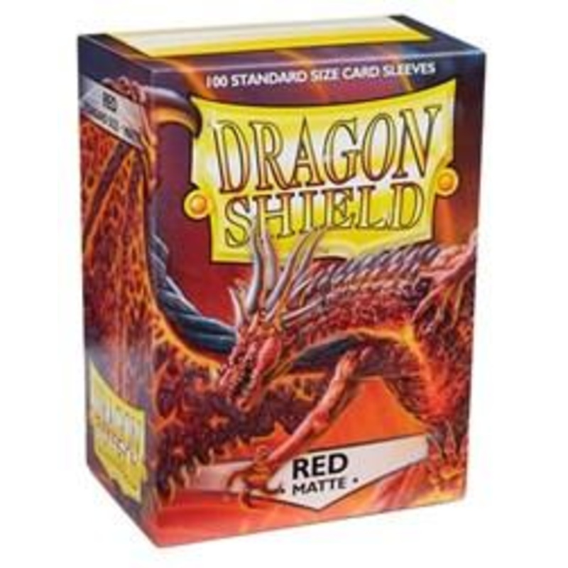 Dragon Shield Standard Size Card Sleeves 100 Count Matte Red