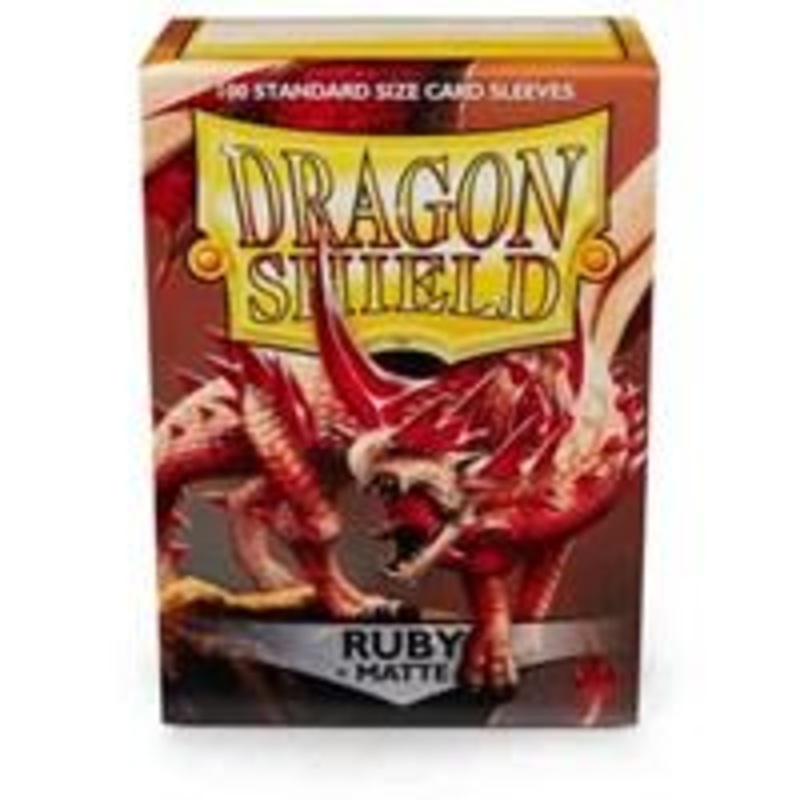 Dragon Shield Standard Size Card Sleeves 100 Count Matte Ruby