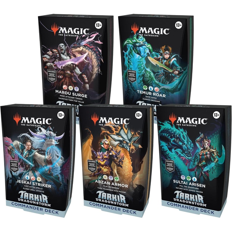 Magic The Gathering Tarkir Dragonstorm Commander Decks (Set of 5)