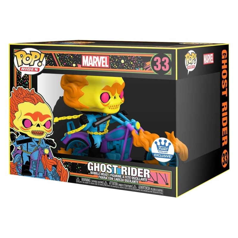 Marvel Ghost Rider Pop Rides (Blacklight) Exclusive Funko Pop! #33