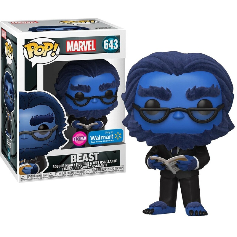 Marvel X-Men Beast (Flocked) Exclusive Funko Pop! #643