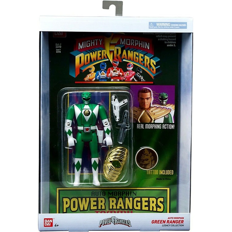Mighty Morphin Power Rangers Green Ranger Auto Morphin Legacy Action Figure