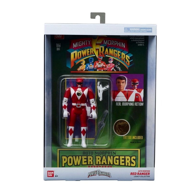 Mighty Morphin Power Rangers Red Ranger Auto Morphin Legacy Action Figure