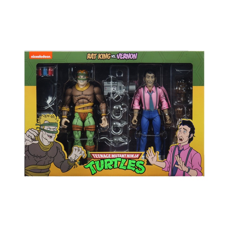 Neca Rat King and Vernon Teenage Mutant Ninja Turtles (TMNT) 7 Inch Action Figure 2 Pack