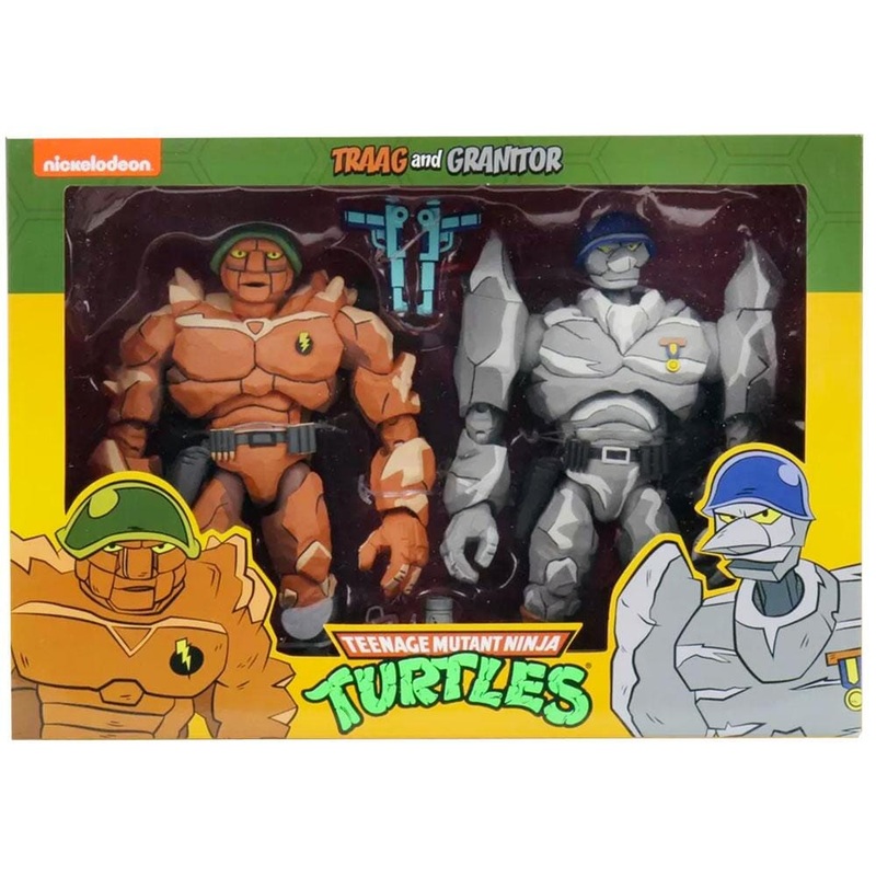 Neca Traag and Granitor Teenage Mutant Ninja Turtles (TMNT) 7 Inch Action Figure 2 Pack