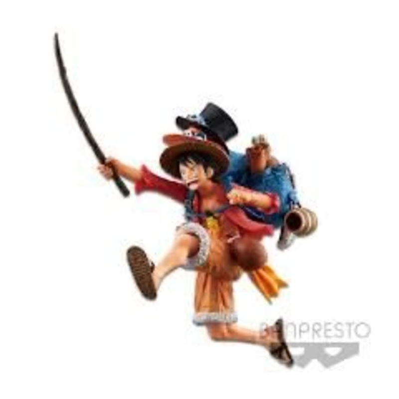 Banpresto One Piece Monkey D Luffy (Three Brothers) Figure