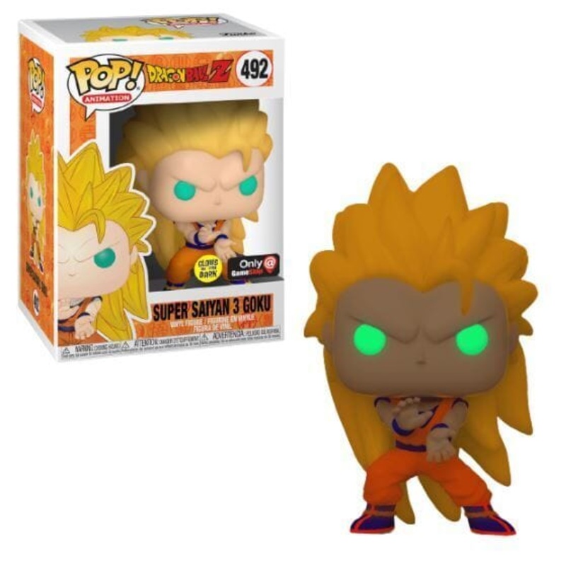 Dragon Ball Z Super Saiyan 3 Goku Glow In The Dark Exclusive Funko Pop! #492