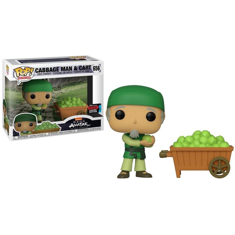 Funko Pop! Avatar: The Last Airbender Cabbage Man and Cart 2-Pack Fall Convention Exclusive #656