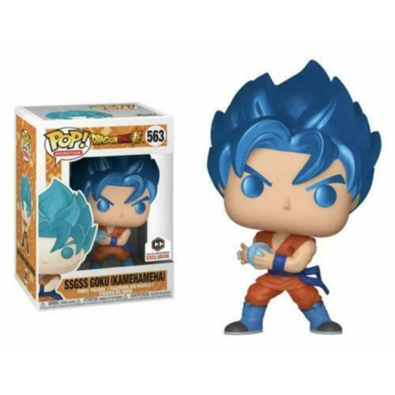 Funko Pop! Dragon Ball Super Metallic SSGSS Goku (Kamehameha) Chalice Exclusive #563