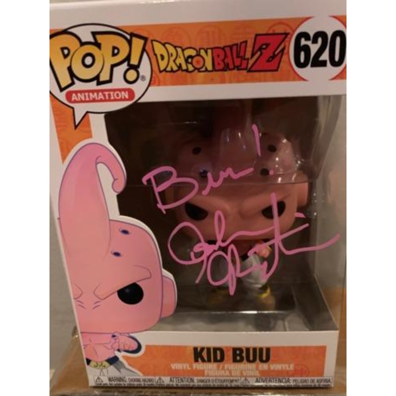 Funko Pop! Dragon Ball Z Kid Buu signed by Josh Martin #620