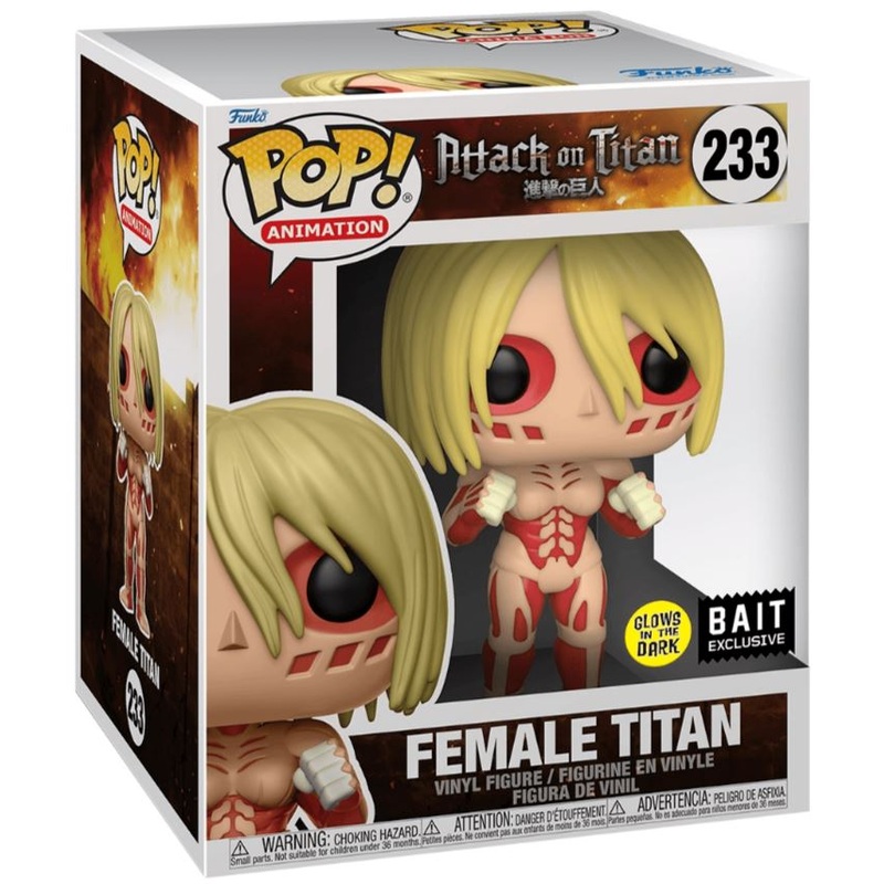 Attack On Titan 6 Female Titan (Glow) Exclusive Funko Pop #233