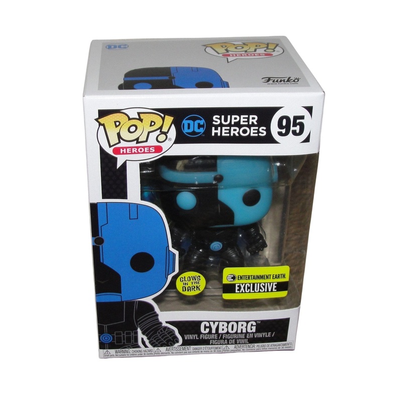 DC Super Heroes Cyborg (Silhouette) Glow Exclusive Funko Pop! #95