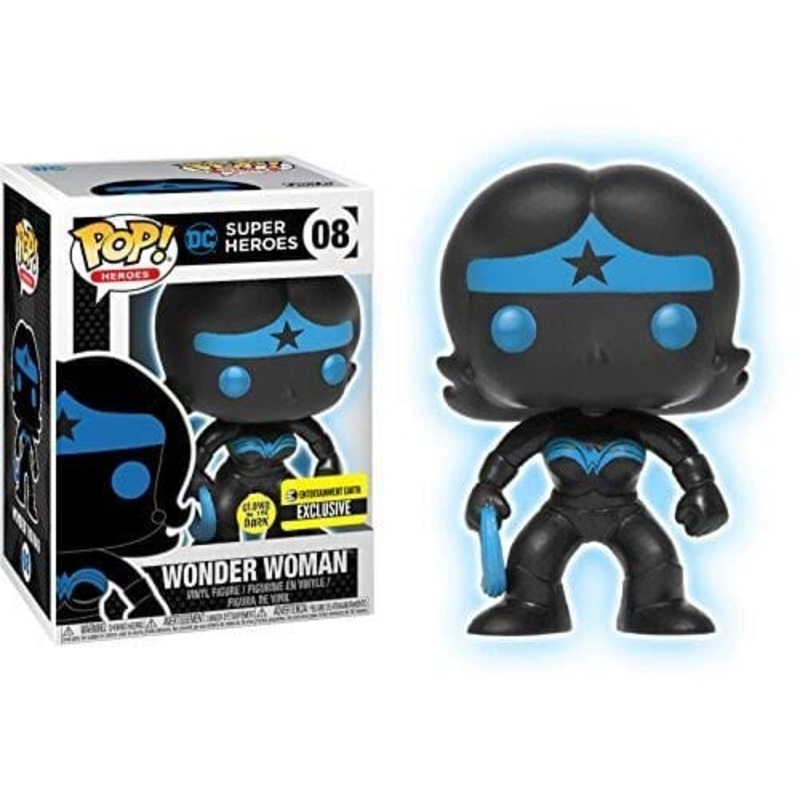 DC Super Heroes Wonder Woman (Silhouette) Glow Exclusive Funko Pop! #08
