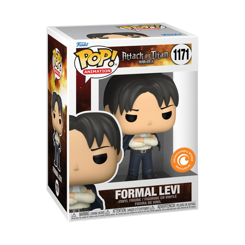 Funko Pop! Attack On Titan Formal Levi Exclusive #1171 (Crunchyroll Sticker)