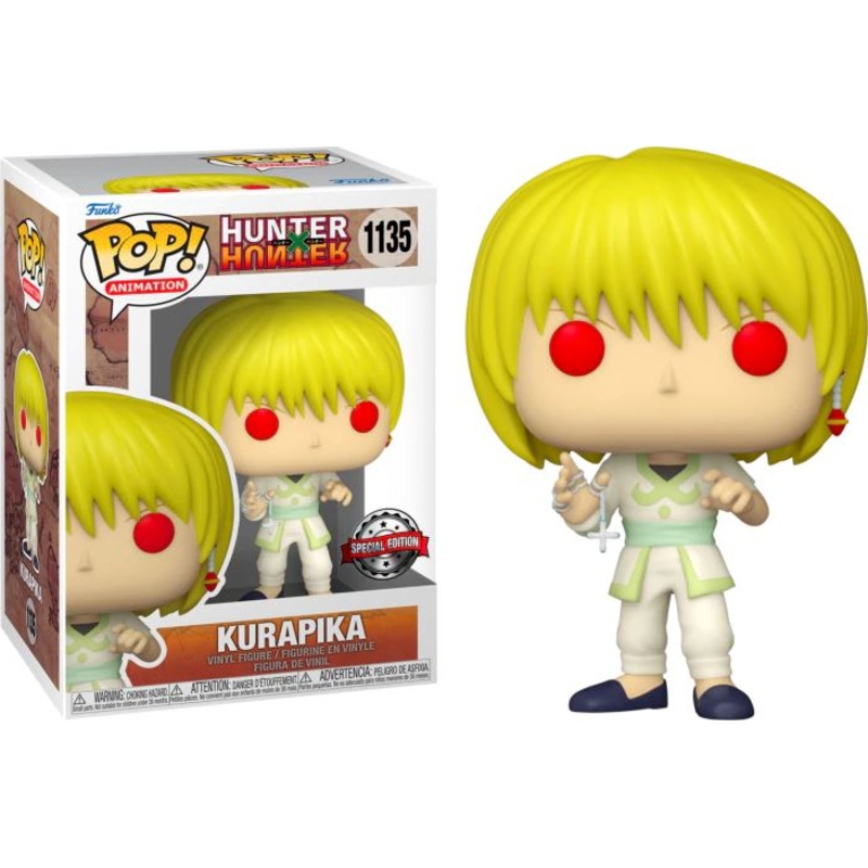 Hunter x Hunter Kurapika (Red Eyes & Chain) Exclusive Funko Pop #1135 (Special Edition Sticker)