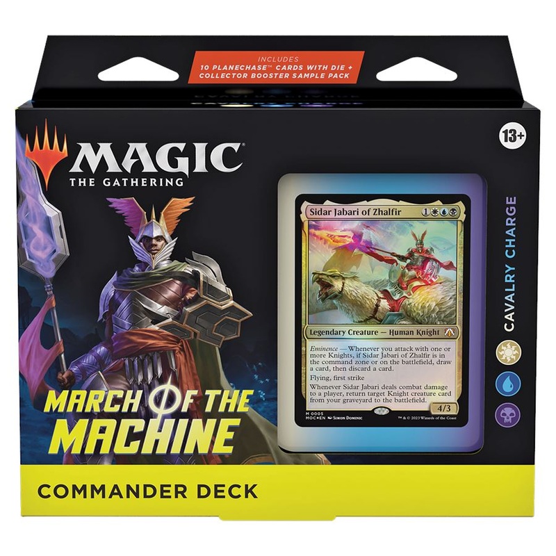 Magic The Gathering Cavalry Charge March of the Machines Commander & Planechase Deck (White/Blue/Black)