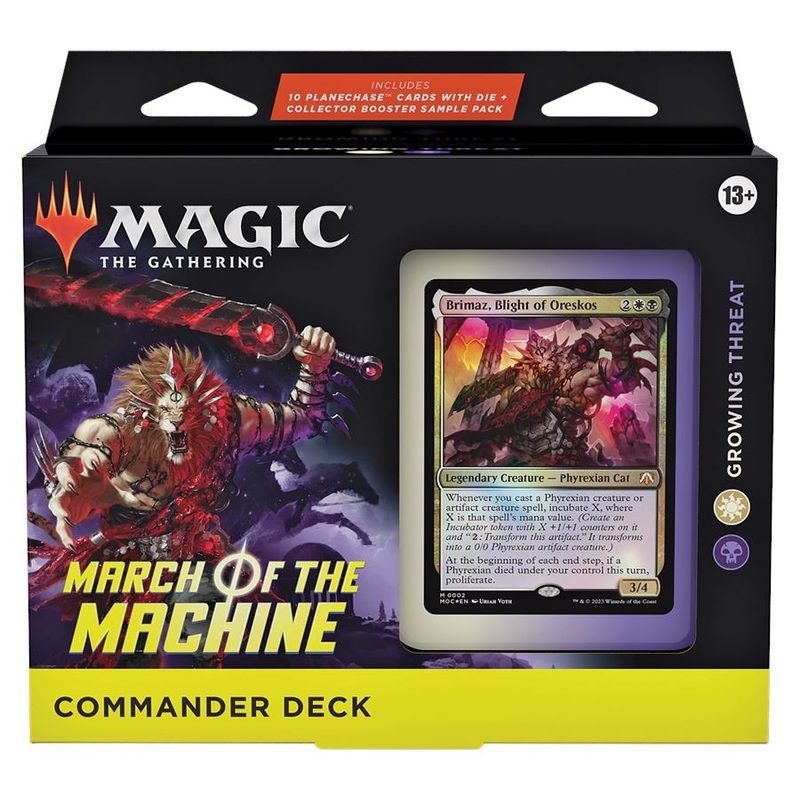 Magic The Gathering Growing Threat March of the Machines Commander & Planechase Deck (White/Black)