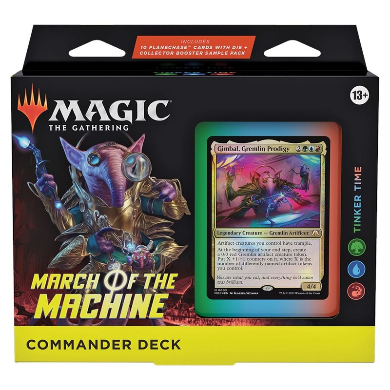 Magic The Gathering Tinker Time March of the Machines Commander & Planechase Deck (Green/Blue/Red)