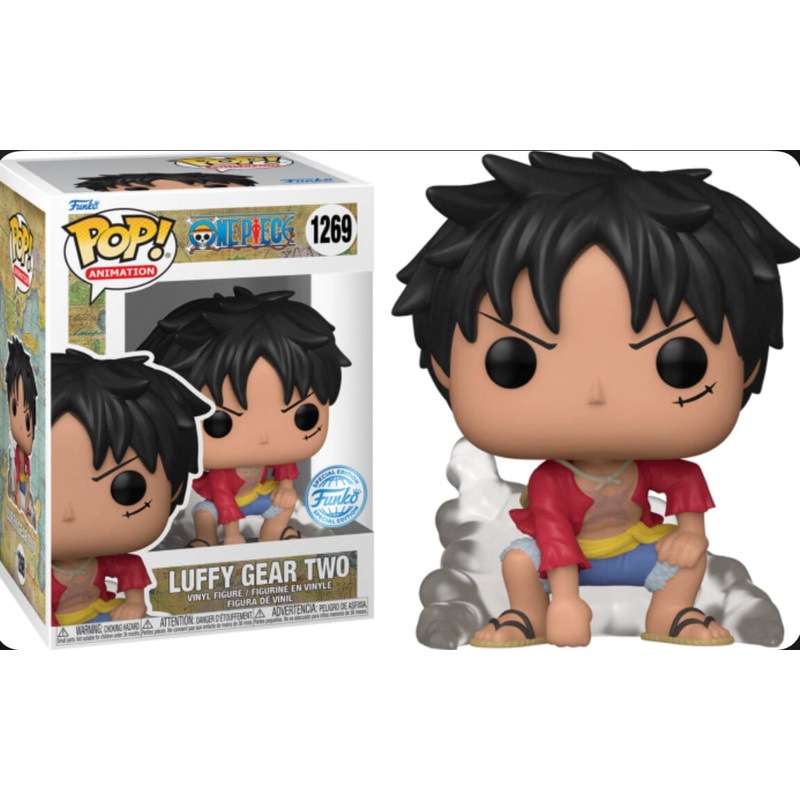 One Piece Luffy Gear Two Exclusive Funko Pop #1269 (Special Edition Sticker)