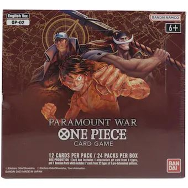One Piece TCG: Paramount War Op-02 Sealed Booster Box (24 Packs)