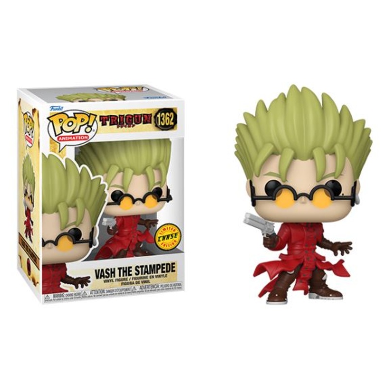 Trigun Vash The Stampede (Glasses) Chase Funko Pop #1362 w/ Protector