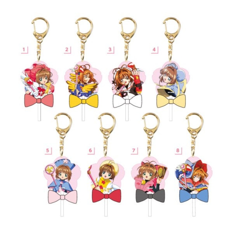 Cardcaptor Sakura Candy shaped Acrylic Keychains (set of 8)