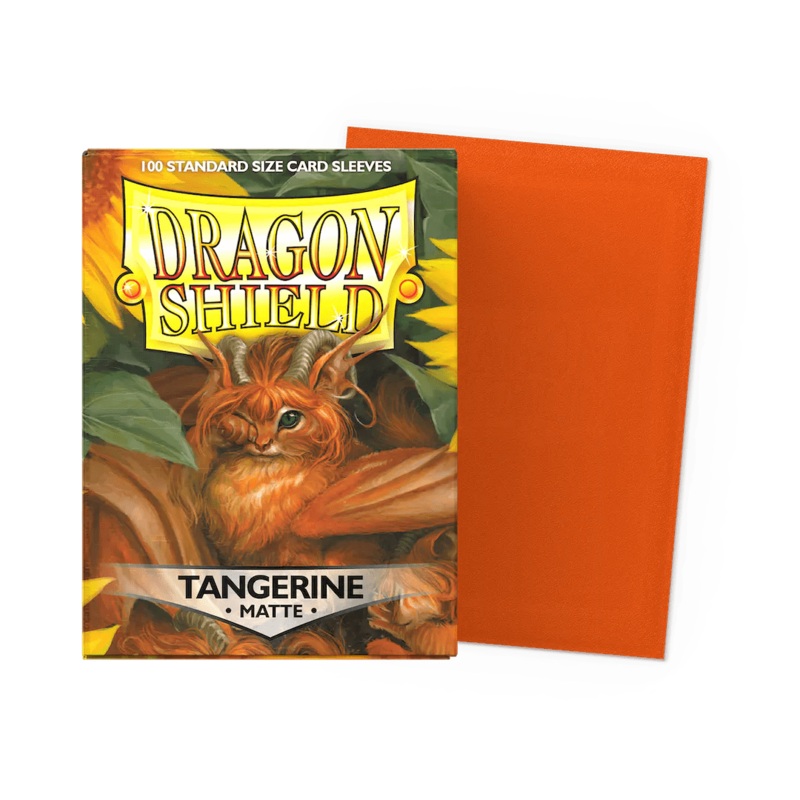 Dragon Shield Standard Size Card Sleeves 100 Count Matte Tangerine