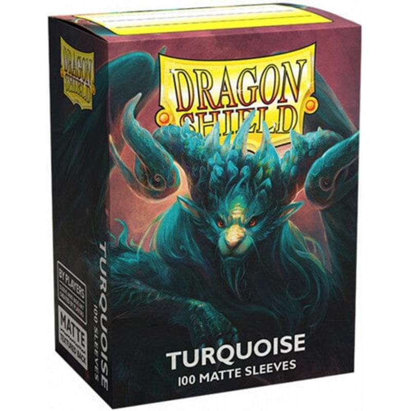 Dragon Shield Standard Size Card Sleeves 100 Count Matte Turquoise