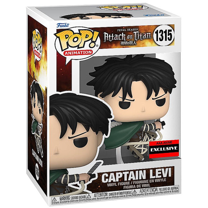 Funko Pop Attack On Titan Battle Captain Levi Exclusive #1315