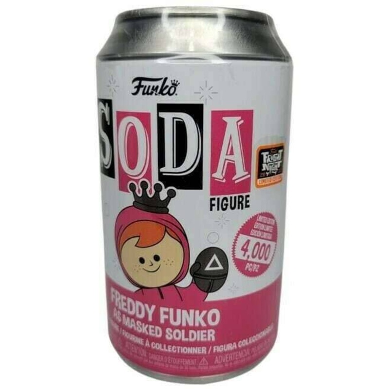 Funko Vinyl Soda Freddy Funko as Masked Soldier Fright Night Exclusive (4000 PCS) Sealed