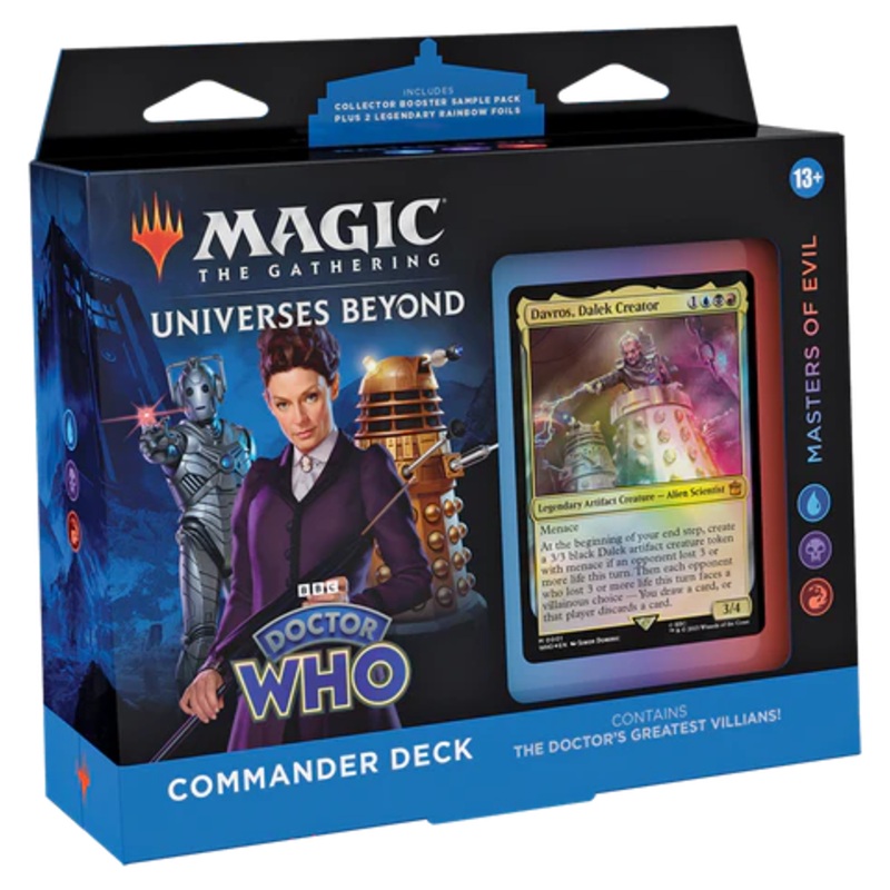 Magic the Gathering Doctor Who Masters of Evil Commander Deck (Blue/Black/Red)