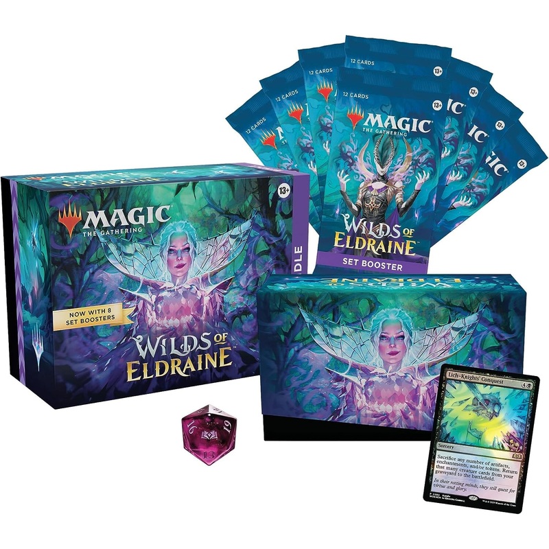Magic The Gathering: Wilds Of Eldraine Bundle (8 Set Boosters & More)