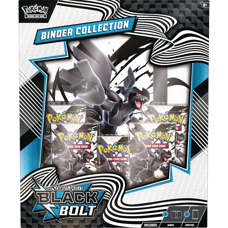 Pokemon TCG: Scarlet & Violet 10.5 Black Bolt Binder Collection Box