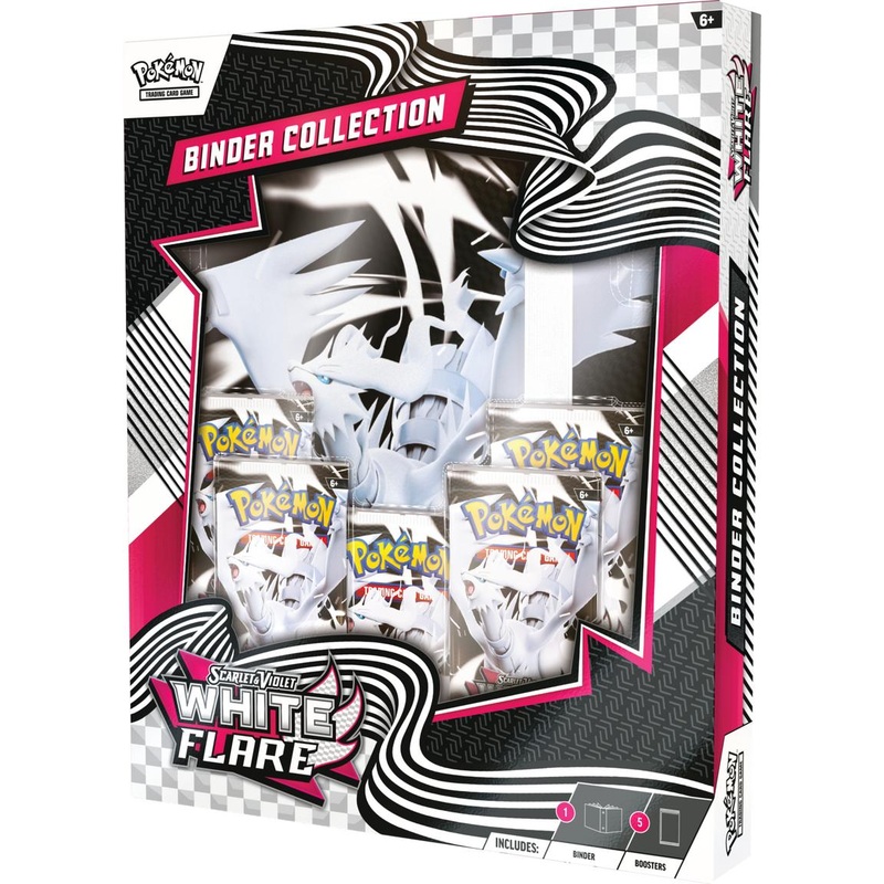 Pokemon TCG: Scarlet & Violet 10.5 White Flare Binder Collection Box
