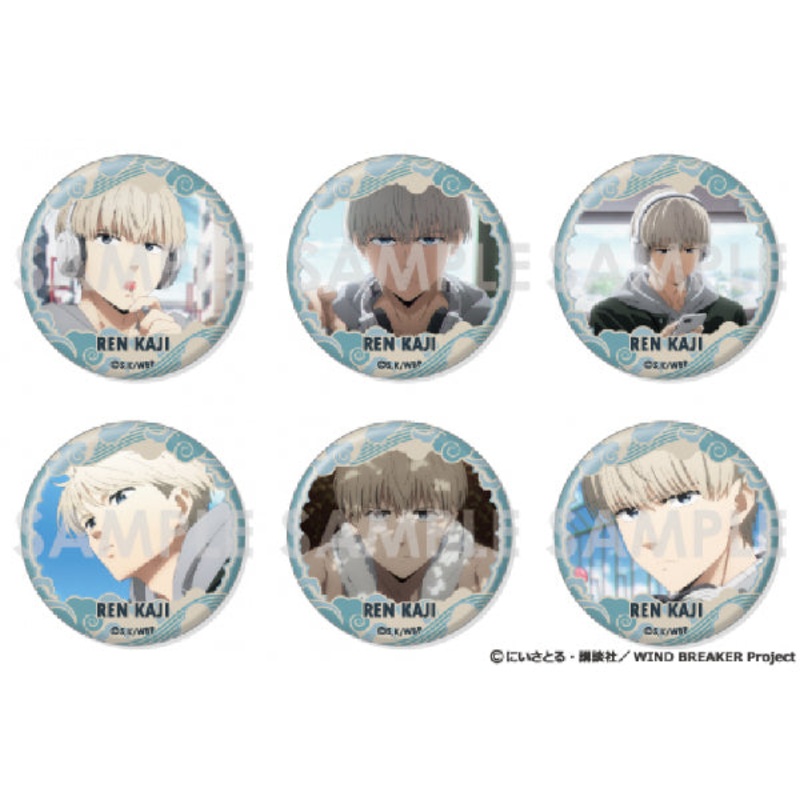 WIND BREAKER Tin Badge Set Kaji Ren Full Selection (Set of 6)