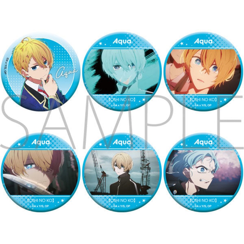 [Oshi no Ko] Oshi Chara Badge Collection Aqua (set of 6)