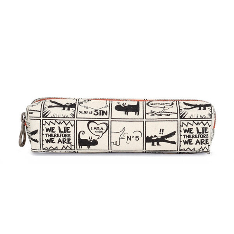 Carry on Cube Pencil Case (White)