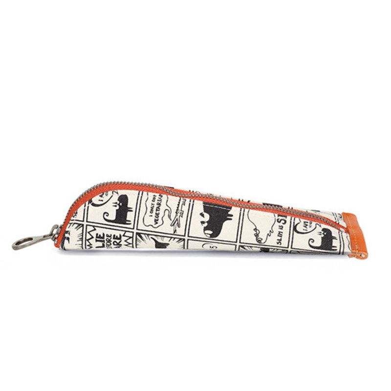 Carry on Whale Pencil Case (White)