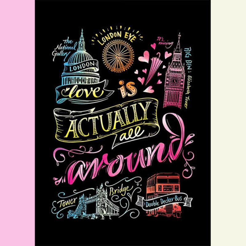 Lago Scratch Postcard Calligraphy – London