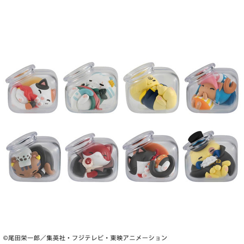 MEGA CAT PROJECT ONE PIECE Good Night NyanPieceNyan(set of 8)