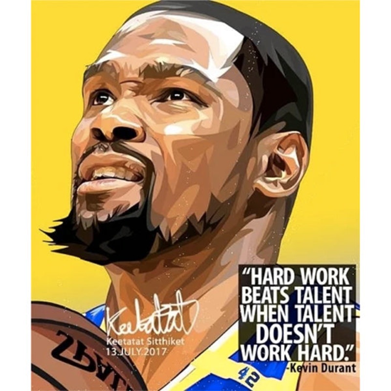 Pop Art Poster Wall Decoration Drawing NBA Kevin Durant